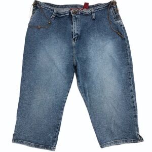 Zana Di Lace Up Capris Jeans Jr Plus 18​